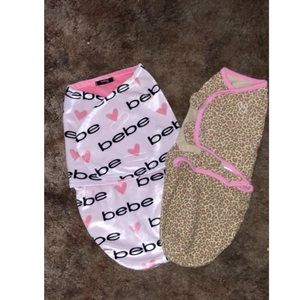 Babygirl Bebe and Swaddle Me swaddlers